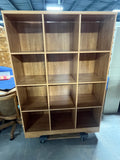 Pressed Wood Cube Shelf, Cardboard Backing***HEAVY ITEM***READ DETAILS ON PICK UP POLICY***