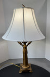 Gilded Resin Neoclassical Style Table Lamp (WORKS)