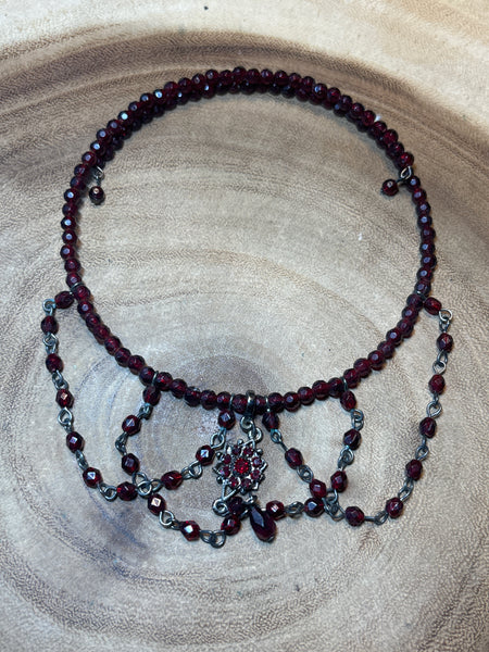 Red Beaded Choker