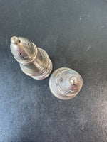 Pair of Crown Sterling Silver Weighted Salt & Pepper Shakers