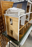 Unfinished Colonial Style Doll House on Wheels (PROJECT)