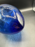 Large Blue Pointed Vase