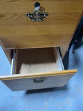 Wood Craft Co. Two Drawer File Cabinet with Key (B)***HEAVY ITEM***READ DETAILS ON PICK UP POLICY***