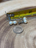 12K Gold Filled Pearl Screw-On Earrings