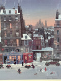 Hiver in Paris Print by Michel Delacroix; Signed