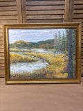 Virginia Wetlands Painting by Local Artist, Ginger Olansen; Signed