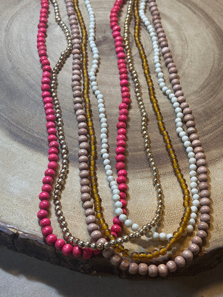 (B) Lot of Beaded Necklaces