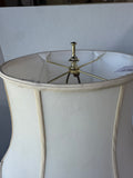 Asian Inspired Lotus & Crane Vase Lamp (WORKS)