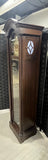 JE Caldwell Tall Case Grandfather Clock with Rotating Moon Phase Dial
