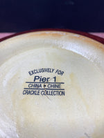 Pier 1 Stoneware Crackle Serving Vegetable Bowl