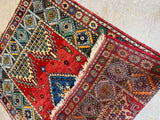 Hand Knotted Rug, (D) 7 ft 4 in x 4 ft 9 in; Multicolor