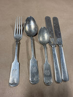 5 Piece Brazilian Silver Flatware Set