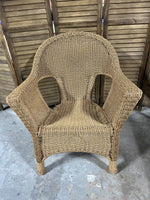 Wicker/Rattan Chair, No Cushions