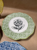 Set Of 4 Floral Plates — Grafting Whimsy Williamsburg Andrea By Sadek