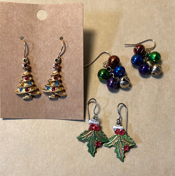 Lot of Holiday Earrings