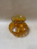 Hand Blown Amber Glass Vase