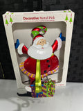 Decorative Metal Santa Pick