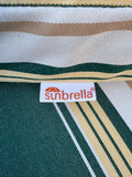 Set (4) of Sunbrella Striped Seat Cushions