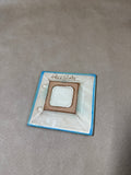 Square Handpainted Lemon Trinket Dish - Signed