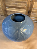 Periwinkle Haeger Style Vase With Bow