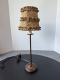 Bronzed Resin Accent Lamp with Ruffled Shade (WORKS)