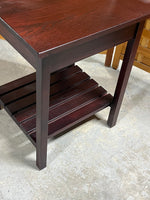 Vermont Tubbs Dark Wood Tone Side Table with Drawer