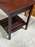Vermont Tubbs Dark Wood Tone Side Table with Drawer