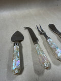 Mother Of Pearl Cheese Knife And Spreaders Set