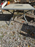 Tile Top Outdoor Table w/Four Swivel Chairs **Read Description