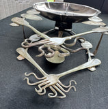 Pompeii Industrial Style Vintage Utensil Wall Clock AS IS (READ DESCRIPTION CAREFULLY)