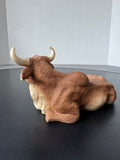 Ox Castagna Vintage Italian Alabaster Figurine in Box