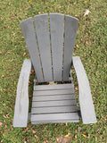 Grey Weather Resident Poly Board Adirondack Chair (4 Available - Priced Individually at $150 Each)