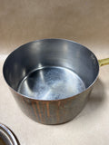 Paul Revere Copper And Brass Sauce Pan With Lid (A)