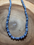 Blue & White Porcelain Beaded Necklace