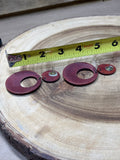 Large Round Wooden Earrings