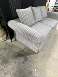 Blue/Tan Stripe Sofa***HEAVY ITEM***READ DETAILS ON PICK UP POLICY***