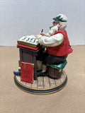 (AA) Norman Rockwell Santa Checking his List Figurine - See Description