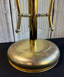 Lightweight Brass Tone Vintage Metal Plant Stand