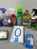 Cleaning Lot T, Most bottles at least half full