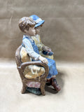 Valencia Spain Porcelain Boy & Girl on Bench