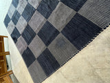 Checkered Woven Rug (A) (7'8" x 6'1")