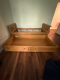 Ethan Allen Twin Bed with Pull Out Drawer, Comes with Rails and Slats***HEAVY ITEM***READ DETAILS ON PICK UP POLICY***
