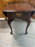 Ethan Allen Drop Leaf End Table with Drawer