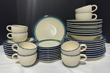 41-Piece Pfaltzgraff Ocean Breeze Stoneware China Set