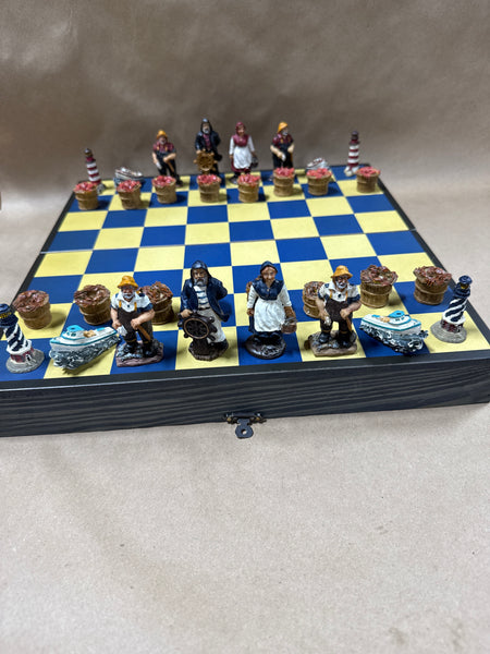 Fisherman And Crab Chess Set