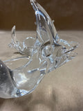 Pair Of Glass Fish Candle Holders
