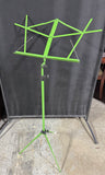 Lime Green Metal Folding Music Stand