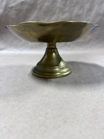 Heavy Solid Brass Pedestal Bowl