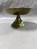 Heavy Solid Brass Pedestal Bowl