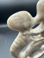 Soapstone Kissing Couple Statue